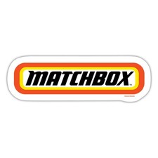 Matchbox™ Logo Mit Rahmen In Orange Aufkleber Sticker, max. 10 x 10 cm