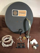 POLSAT Satelliten Set Schüssel Halterung Multifeedhalter Kabels mit 2 LNBs