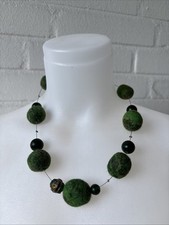 Modeschmuck grüne Filz Kette