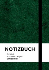 Notizbuch A4 liniert grün -