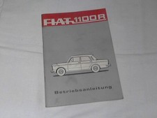Betriebsanleitung Fiat 1100 R