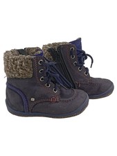 Elefanten Lauflernschuhe Kinder Gr. 21 Blau Casual Stiefel mit Fell