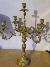 Antiker imposanter Tischkerzenleuchter Bronze 52cm ho,43cm br