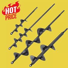 Gartenbohrer Erdbohrer f. Bohrmaschine Schnecken Spiralbohrer Pfahlbohrer Garten