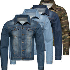 Rock Creek Herren Jeansjacke Denim Übergangsjacke Basic Stretch Jacke M49 NEU