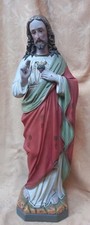 Herz Jesu Figur Gips 53 cm um