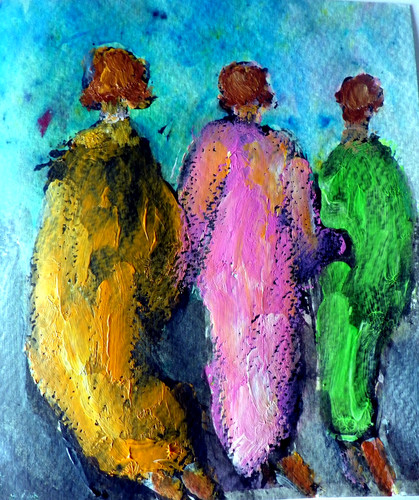 Malerei auf papier frauen - papier,,