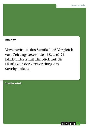 Verschwindet das semikolon - verschwindet,