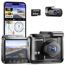 AZDOME 4K Dual Dashcam WiFi6