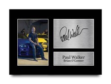 Paul Walker signiert A4
