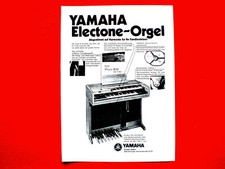 1970 Werbung aus Zeitschrift  Musikintrument  YAMAHA ELECTONE-ORGEL