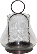 Windlicht Verre antik Stil Glas/Metall Landhaus Shabby 18,5 cm