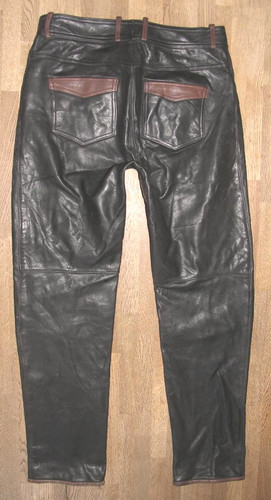 Sanmaru herren lederjeans - lederjeans, /