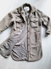 Gina Ernstings Family NEU 🐻 Teddy-Mantel 🐻 S-M 🫓🟤🪖 beige-braun  38-40