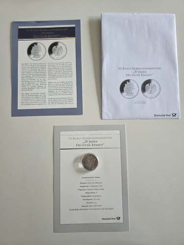 Euro silbermünze 2010 20 - 10,