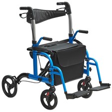 2 in 1 Rollator Transportstuhl