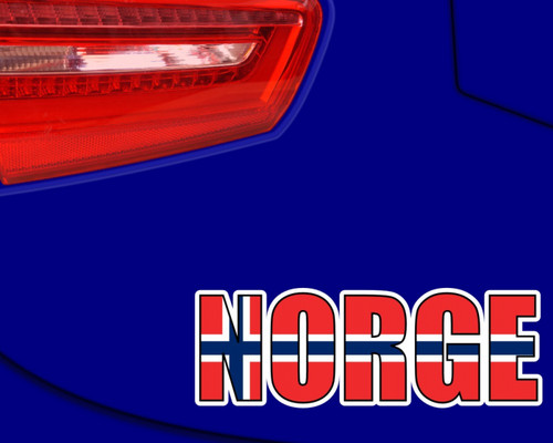 Norge aufkleber schriftzug - norge,