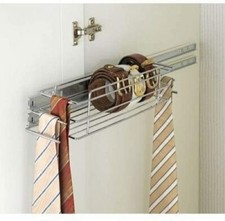 Chromschrankschublade mit ausziehbarer Schiene (mit rutschfester Krawatte und Gürtelhaltern)