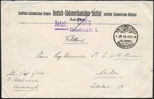 Dt. Militärmission Türkei 1918 Feldpost "Konstantinopel a" 26/10 Prof. Gast / 22
