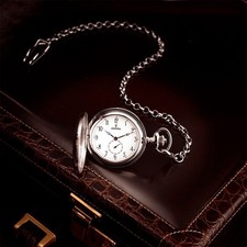 Festina Herren Taschenuhr mit TU Kette F2026/1 Edelstahl silber UF2026/1