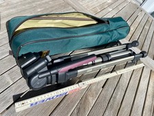 Velbon Stativ Laser HD-4 Professional Video Tripod, 152cm, leichte 1.8kg, Alu