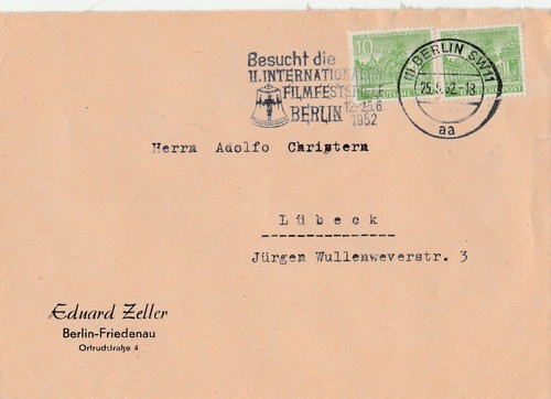 Briefumschlag berlin1952 - briefumschlag,