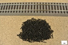 V4, Gleisschrauben KaModel für H0 Piko Bettungsgleis A-Gleis, 1,4x12mm,100-500St