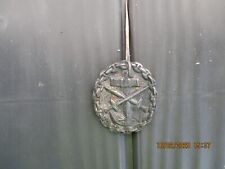 1.WK  Marine Verwundetenabzeichen in Schwarz,  hohl geprägt