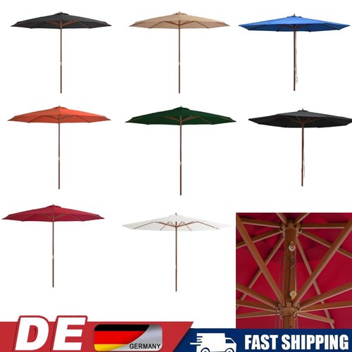 Sonnenschirm mit holzmast - sonnenschirm,