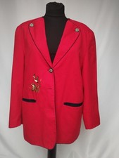 Trachten Jacke Rot 42 Leinen