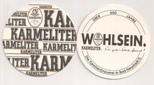 Karmeliter Bräu, Bad Neustadt - Bierdeckel "WOHLSEIN."