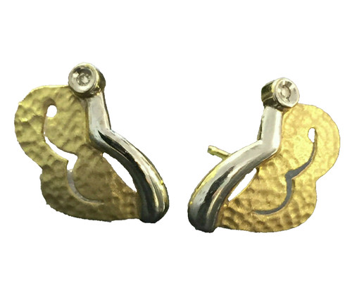 Ohrstecker schmetterling 585 - ohrstecker,