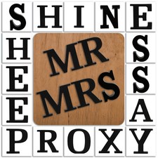 Schwarz L Holz Buchstaben