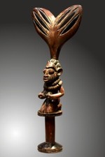 YORUBA "Shangokult"-Szepter, 61cm, ehem Slg Prof.Dr. Peter Maul