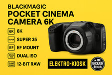 🎬 Blackmagic Design Pocket Cinema Camera 6K BMPCC6K 12-Bit BRAW (2022) w. NEU ✅