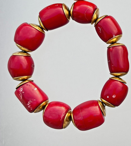 Elastisches armband rot - elastisches,