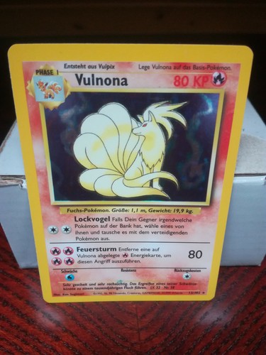 Pokémon karte vulnona - karte:,