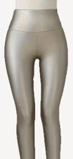 Damen kunstleder leggings - ,
