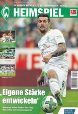 Werder Bremen vs. FC Bayern München Programm 26.08.2017 Heimspiel Poster Sammler