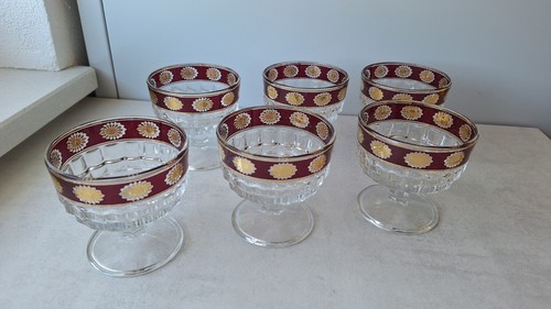 6er set vintage eisschalen - 6er,
