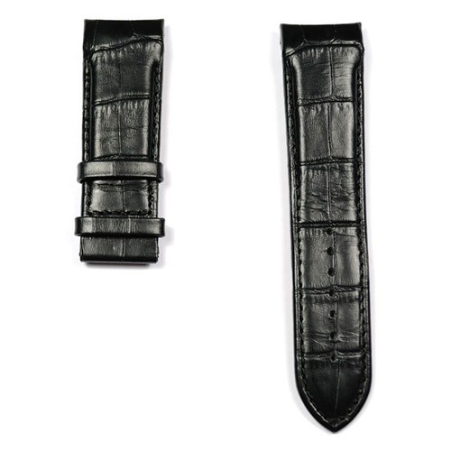 Black calf leather strap - , for