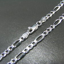 Figaroarmband Panzerarmband 4mm Echt 925 Silber Armband Armkette Sterlingsilber