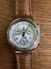 Uhr Herren Swatch Lederarmband