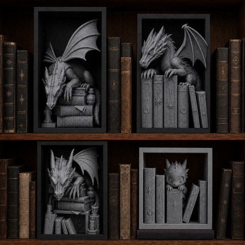 Drachen buchstütze - drachen, –