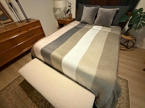 Handwoven striped alpaca - striped,
