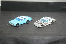 2x Alter Seltener Majorette Chevrolet Impala Police Car Nr 240 Modellautos 1/69
