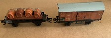 Zeuke Spur 0 zwei Güterwagen