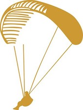 Autoaufkleber Paragleiter Paragliding 056 Gleitschirm Gleitschirm Aufkleber