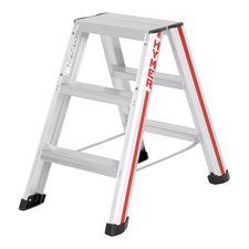 Hymer Stufenstehleiter Klappleiter Leiter beidseitig begehbar 2x3 Stufen