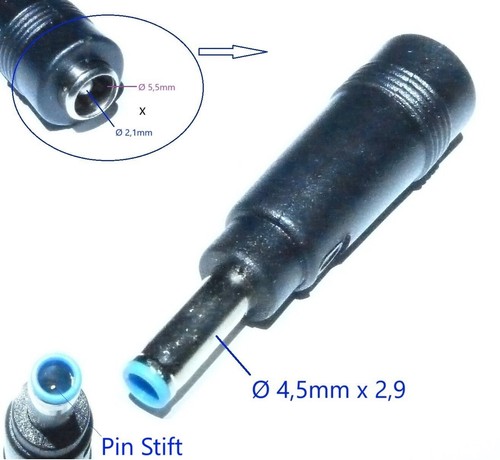 5mm stecker mit pin - 4,5mm,